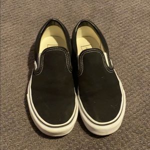 black slip on vans